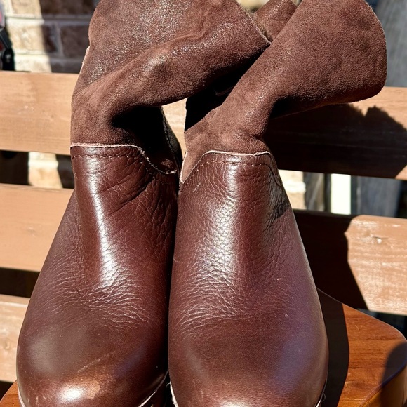 UGG Brown Ankle Boots with Buckle - Picture 2 of 7